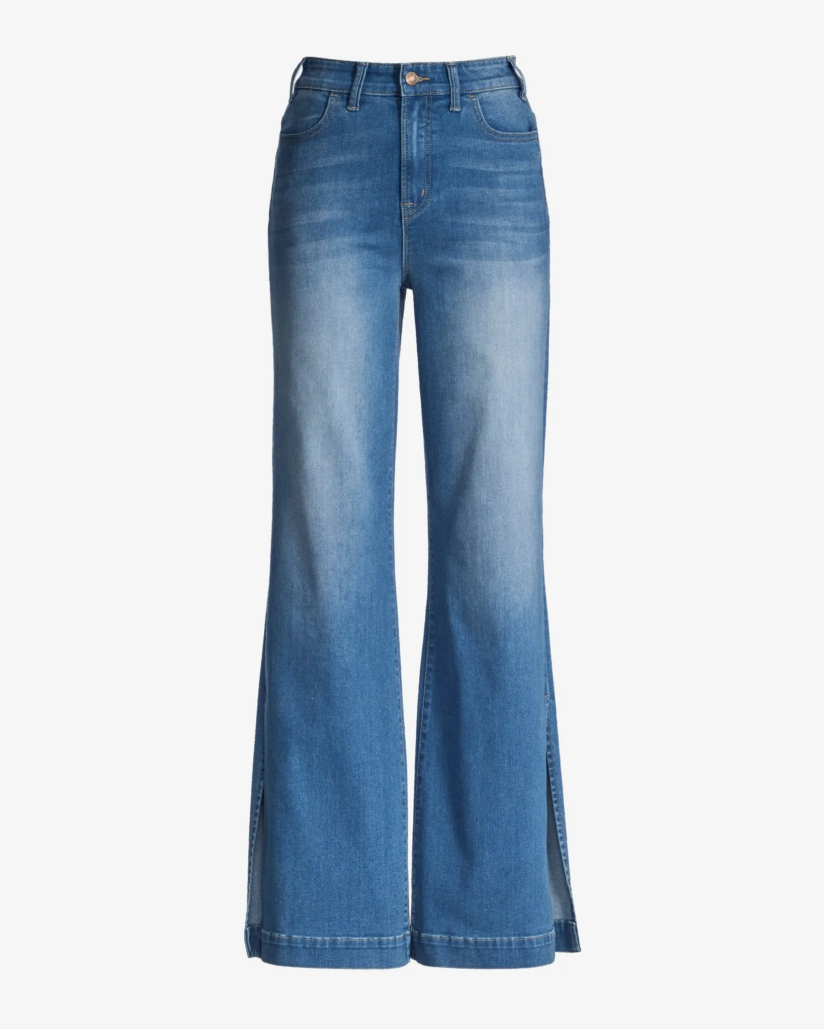 Malibu Wide Leg Side Slit Jean Medium Wash sold by Boston Proper product image thumbnail 2