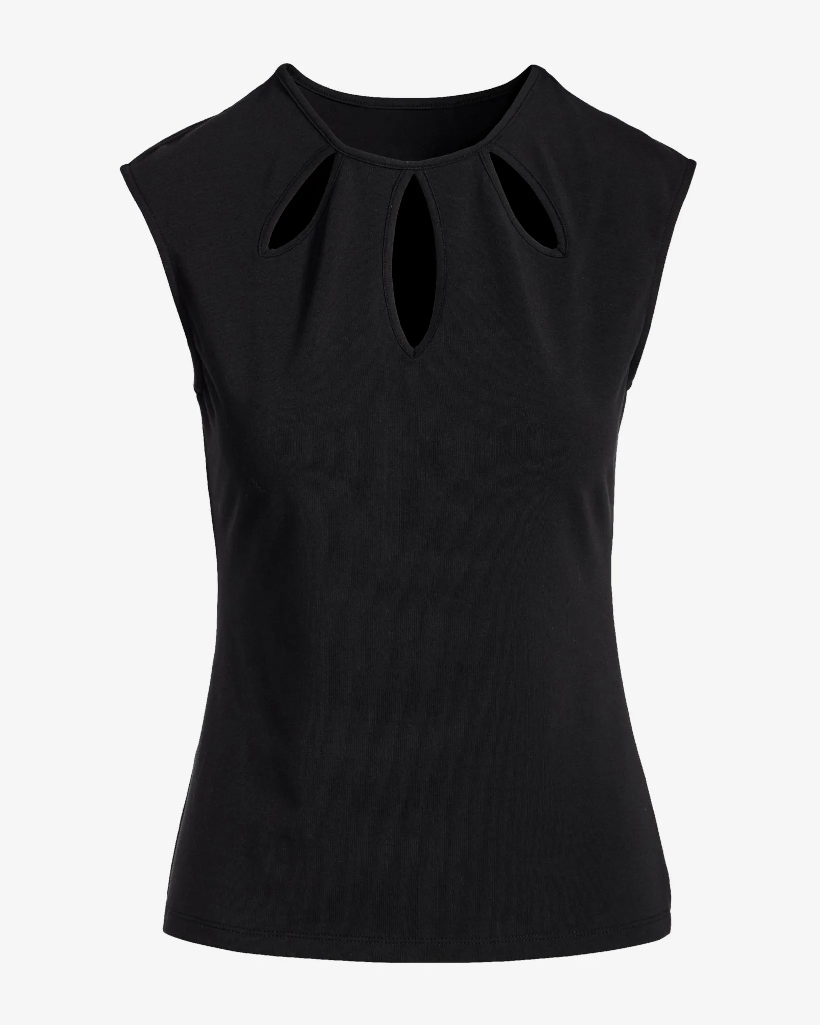 So Sexy Teardrop Cut Out Top Proper Black sold by Boston Proper product image thumbnail 2