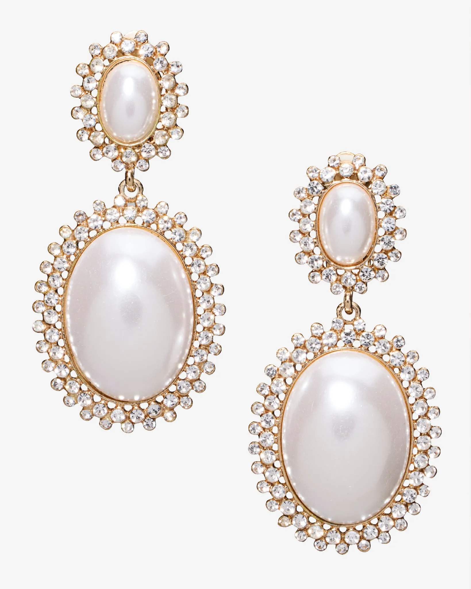 Large Pearl Drop Earring White sold by Boston Proper