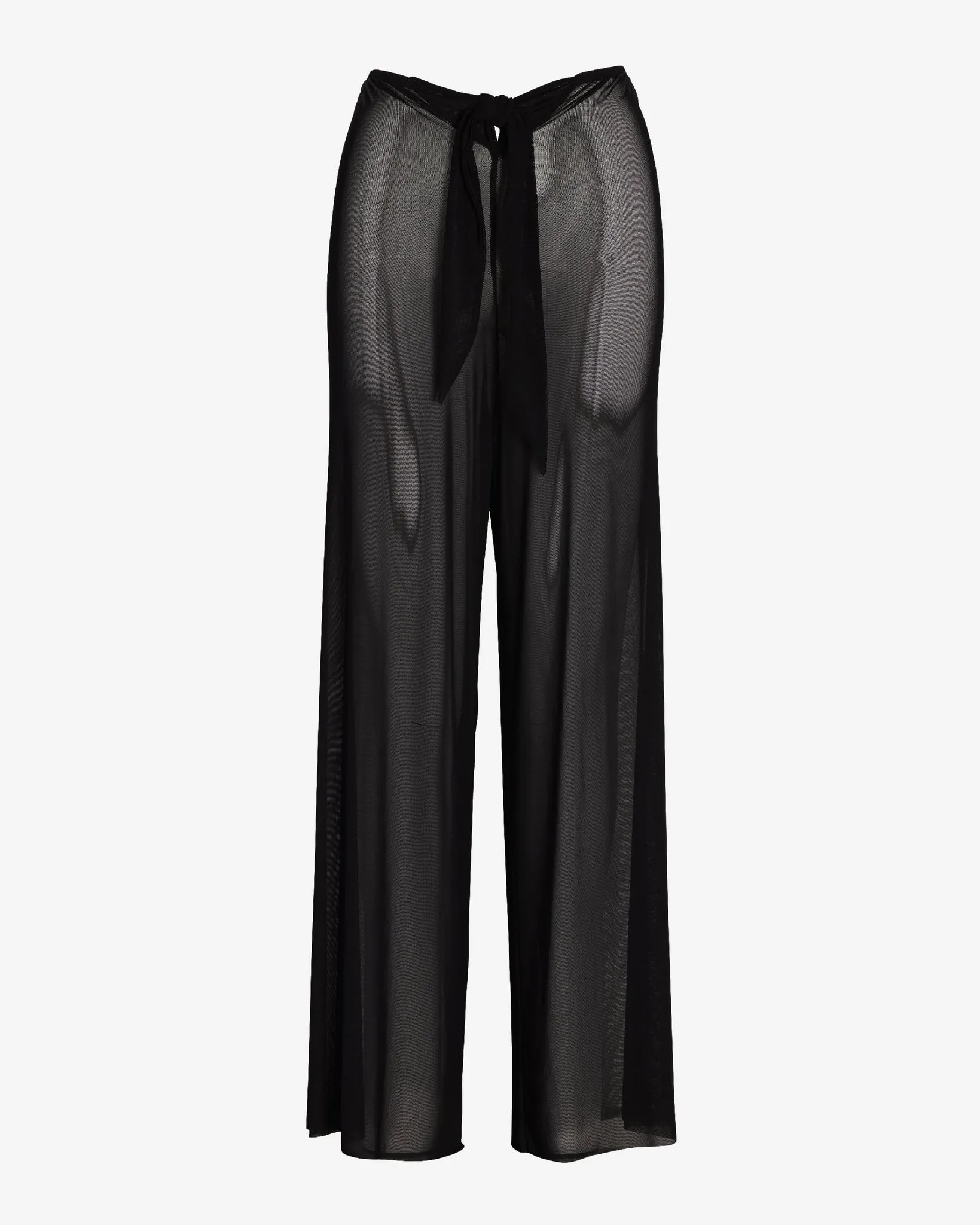 Mesh Tie Waist Coverup Pant Black sold by Boston Proper product image thumbnail 2