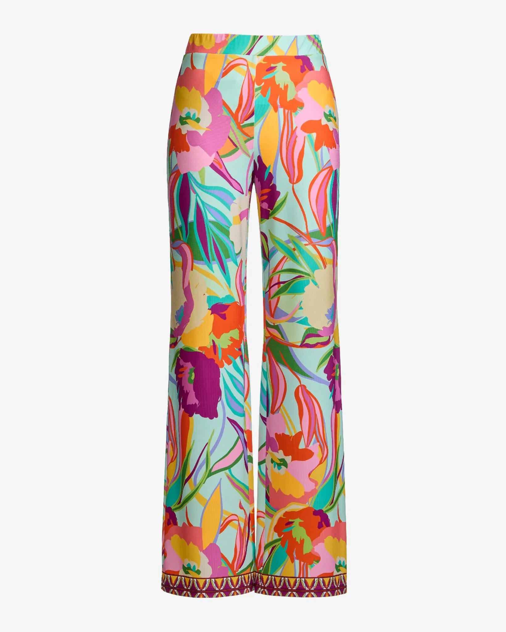 Malibu Print Wide Leg Pant Aloha Florals sold by Boston Proper product image thumbnail 2