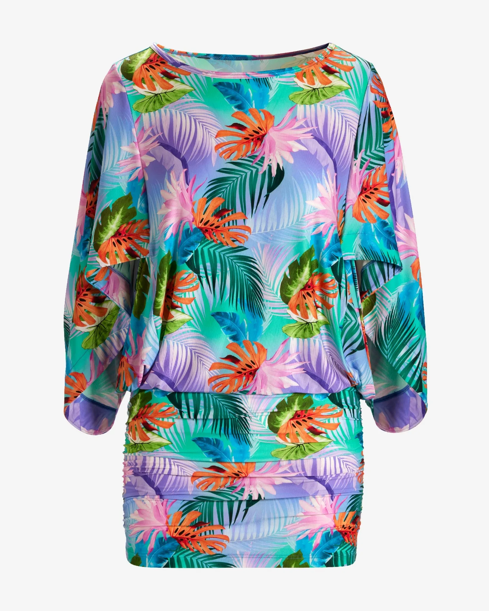 Swim Sense Print Coverup Tunic Blue Multi sold by Boston Proper product image thumbnail 2