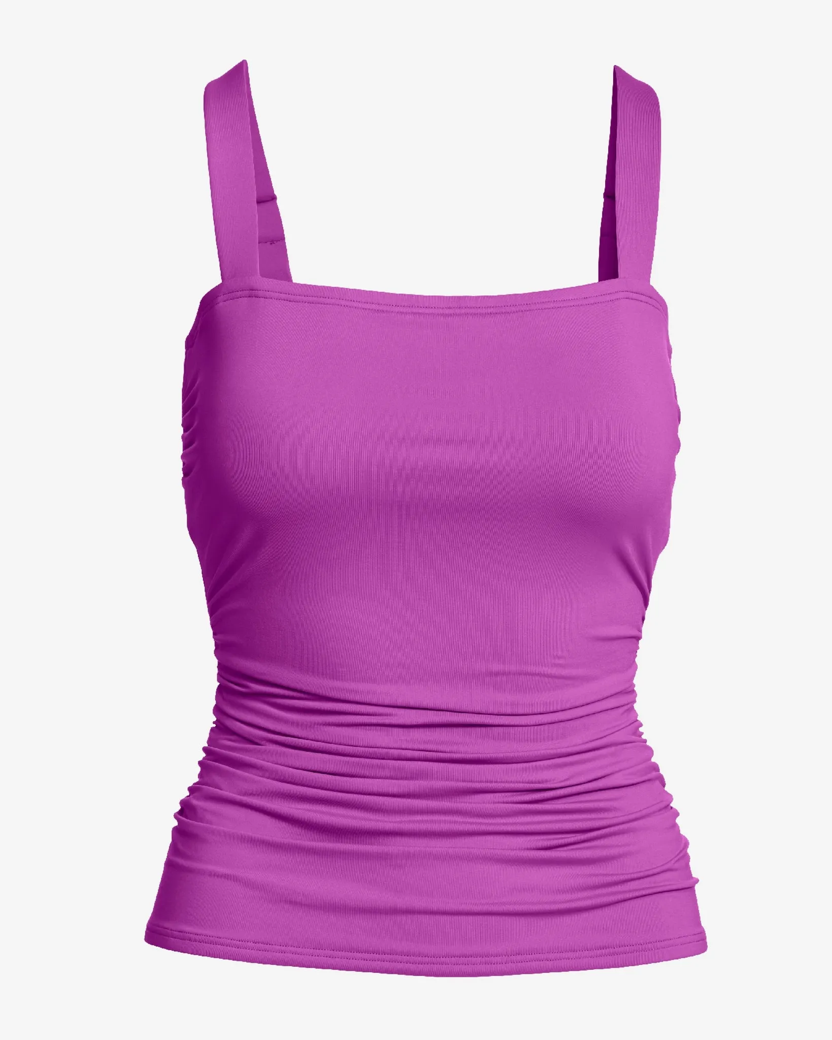 Swim Sense Square-Neck Tankini Top Purple Cactus Flower sold by Boston Proper product image thumbnail 2