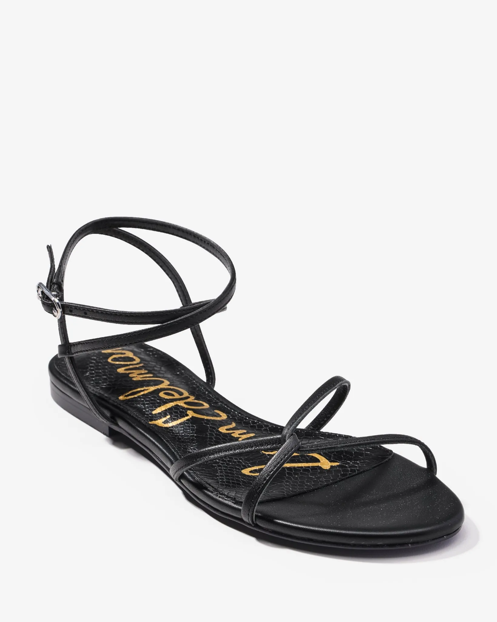 Lace Up Strappy Sandal Black sold by Boston Proper