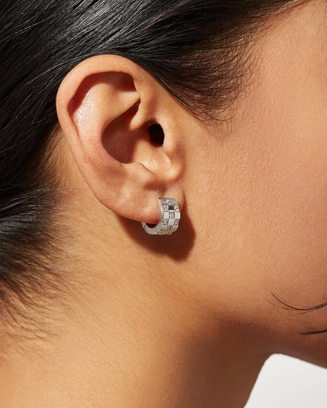 Silver Hoop Earrings - Eden Silver sold by Boston Proper product image thumbnail 2