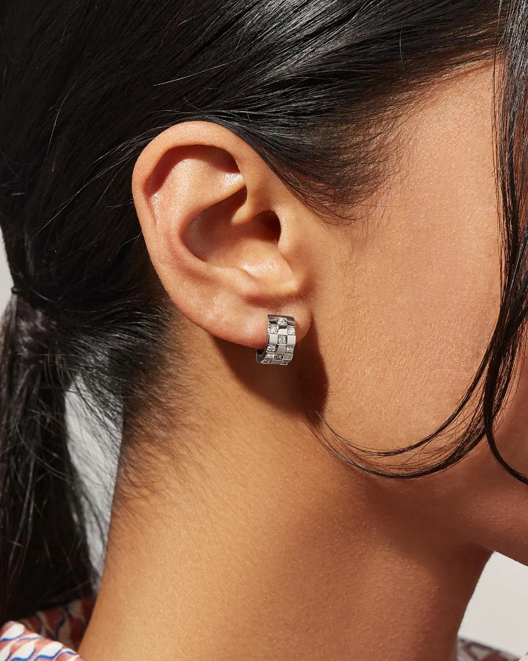 Silver Hoop Earrings - Eden Silver sold by Boston Proper product image thumbnail 4