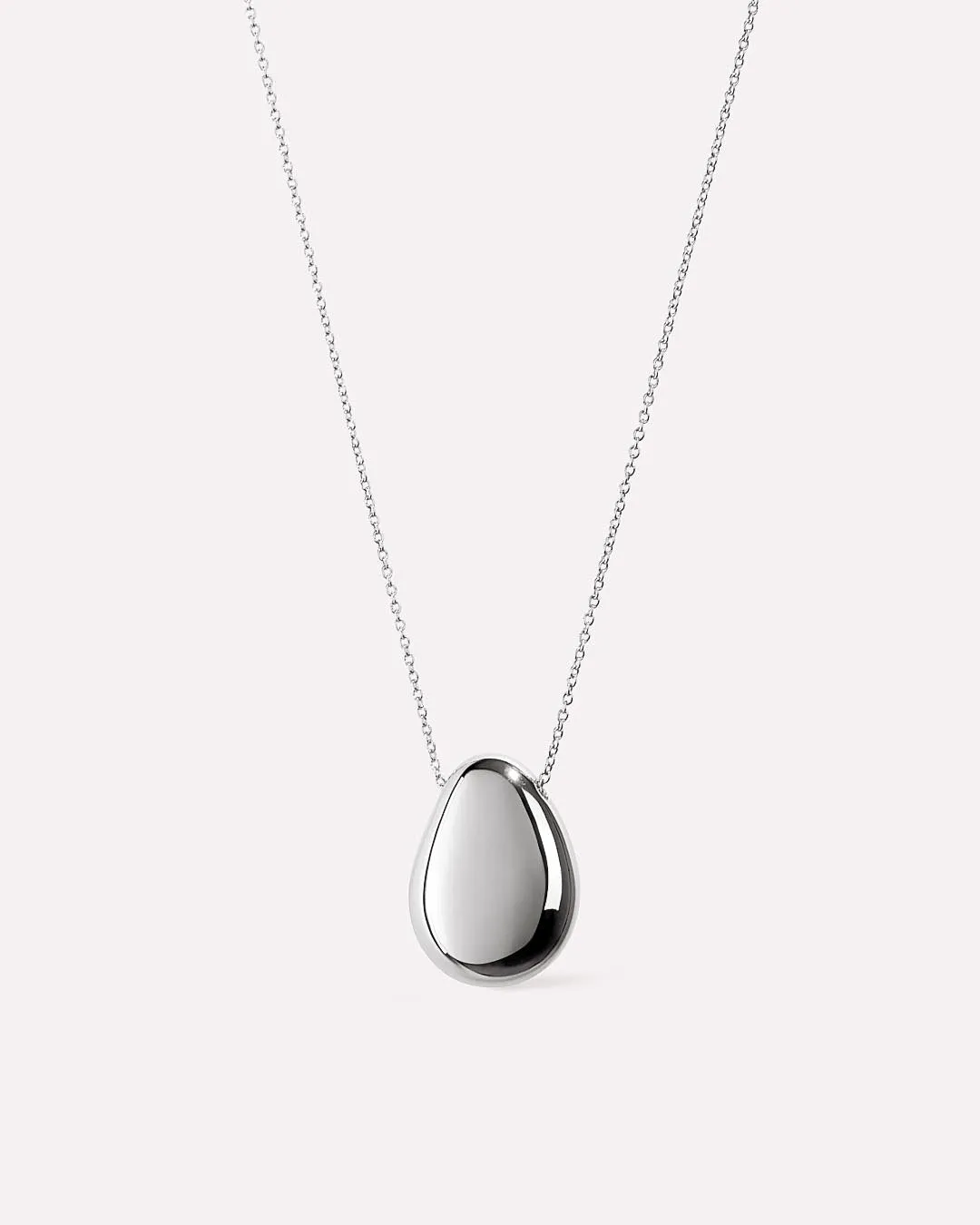 Silver Pendant Necklace - Pebble Silver sold by Boston Proper