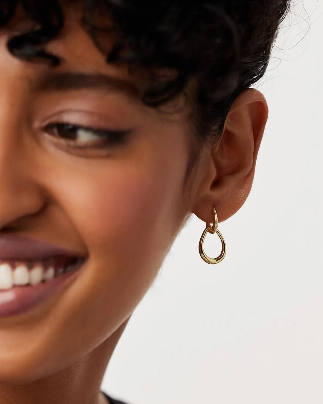 Gold Drop Earrings - Sage sold by Boston Proper product image thumbnail 3