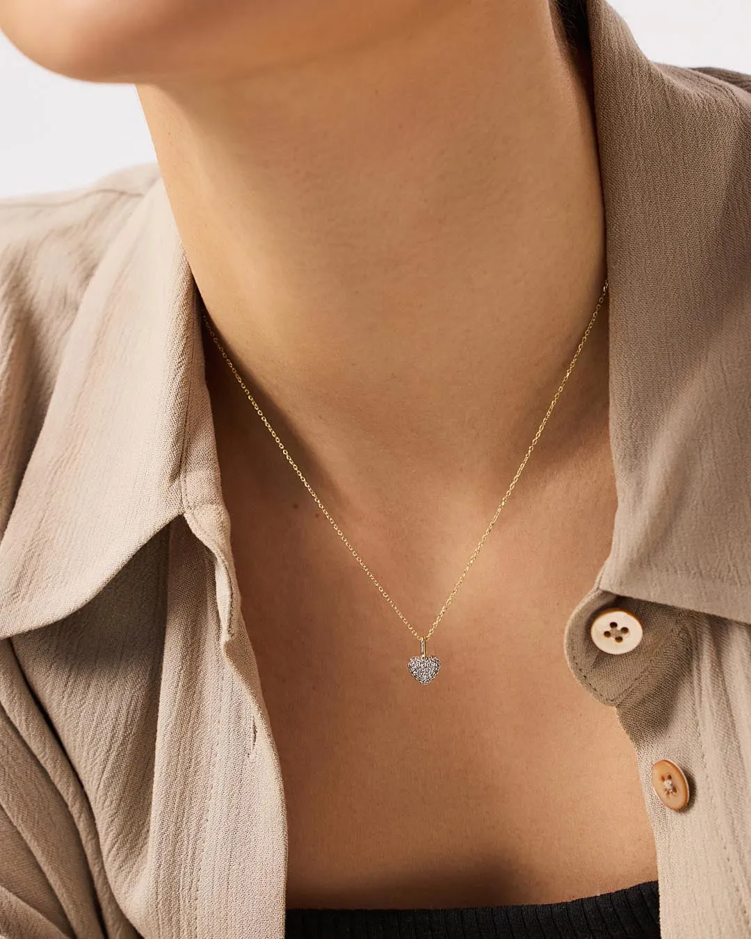 Gold Heart Necklace - Ellery sold by Boston Proper product image thumbnail 3