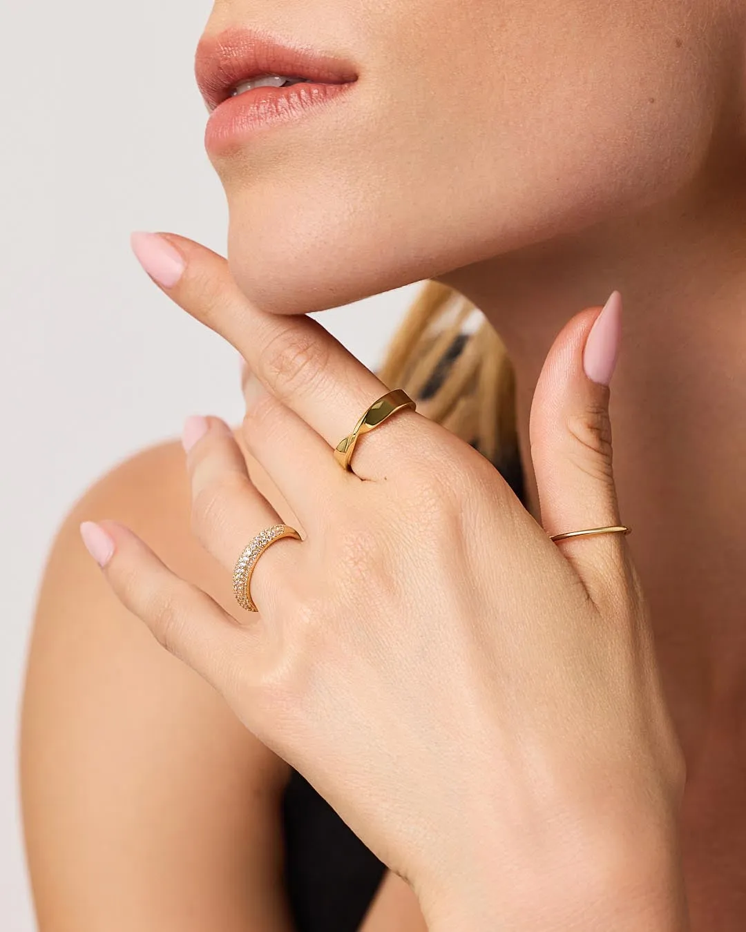 Gold Band Ring - Eliora sold by Boston Proper product image thumbnail 2