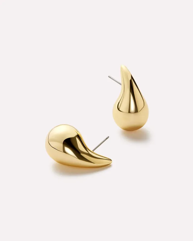 Gold Statement Earrings - Kiara sold by Boston Proper
