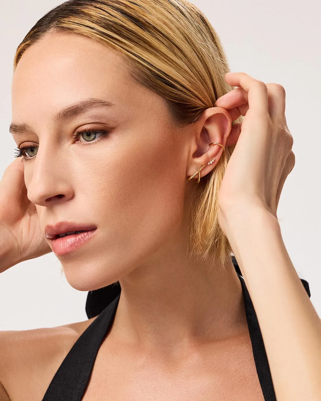 Gold Stud Earrings - Sloane sold by Boston Proper product image thumbnail 5