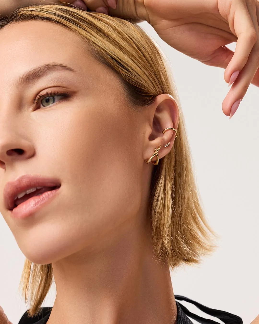 Gold Stud Earrings - Sloane sold by Boston Proper product image thumbnail 2