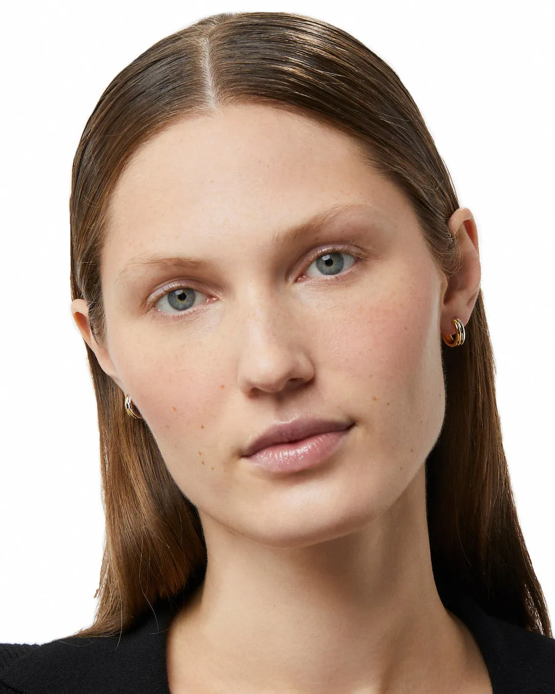 Huggie Hoop Earrings - Asher sold by Boston Proper product image thumbnail 3
