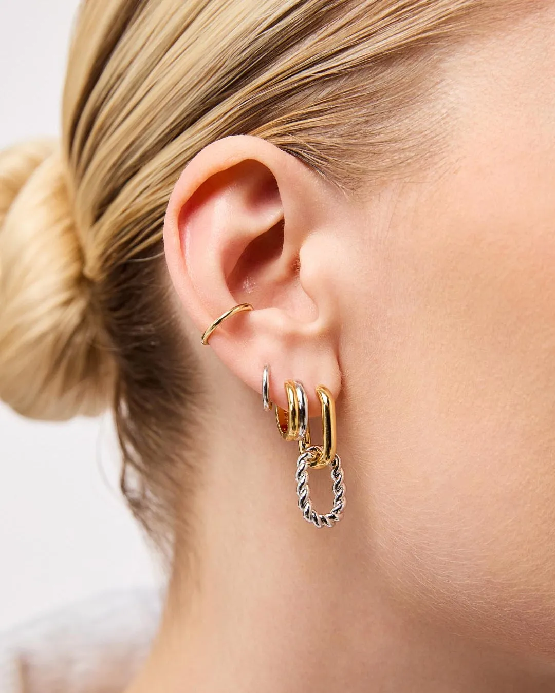 Huggie Hoop Earrings - Asher sold by Boston Proper product image thumbnail 2