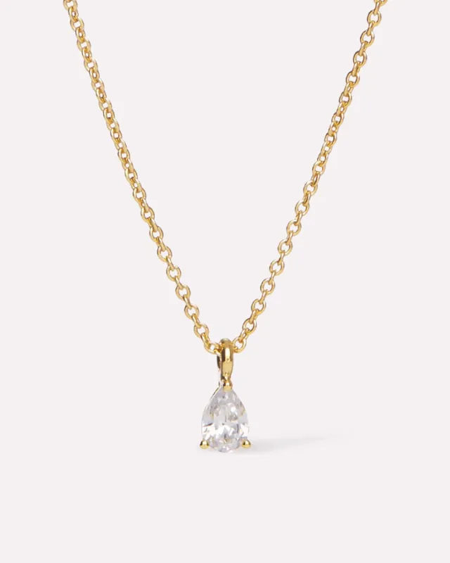 Delicate Solitaire Pendant - Elise Pendant sold by Boston Proper