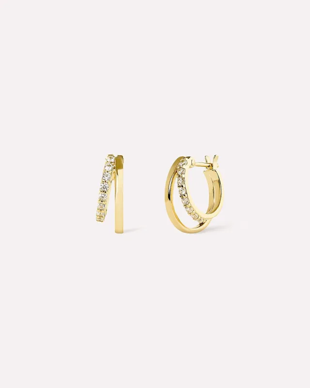 Double Hoop Earrings - Toda sold by Boston Proper