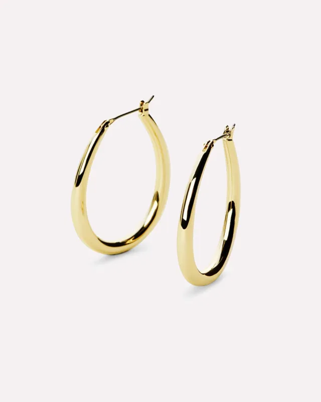 Gold Hoop Earrings - Cuidado sold by Boston Proper