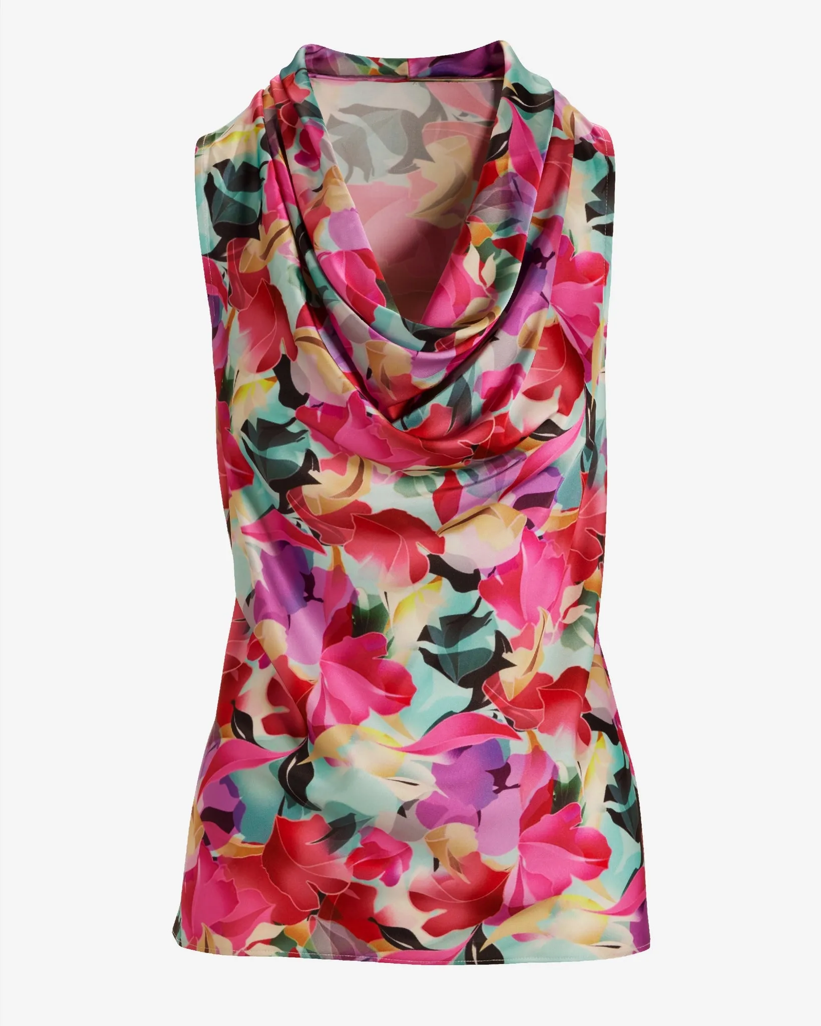 Print Marilyn Cowl Neck Charmeuse Blouse Spring Soiree sold by Boston Proper product image thumbnail 2