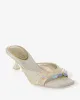 Paillette Strap Heel Pearl sold by Boston Proper