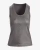 Metallic Scoop Neck Tank Top Gunmetal sold by Boston Proper