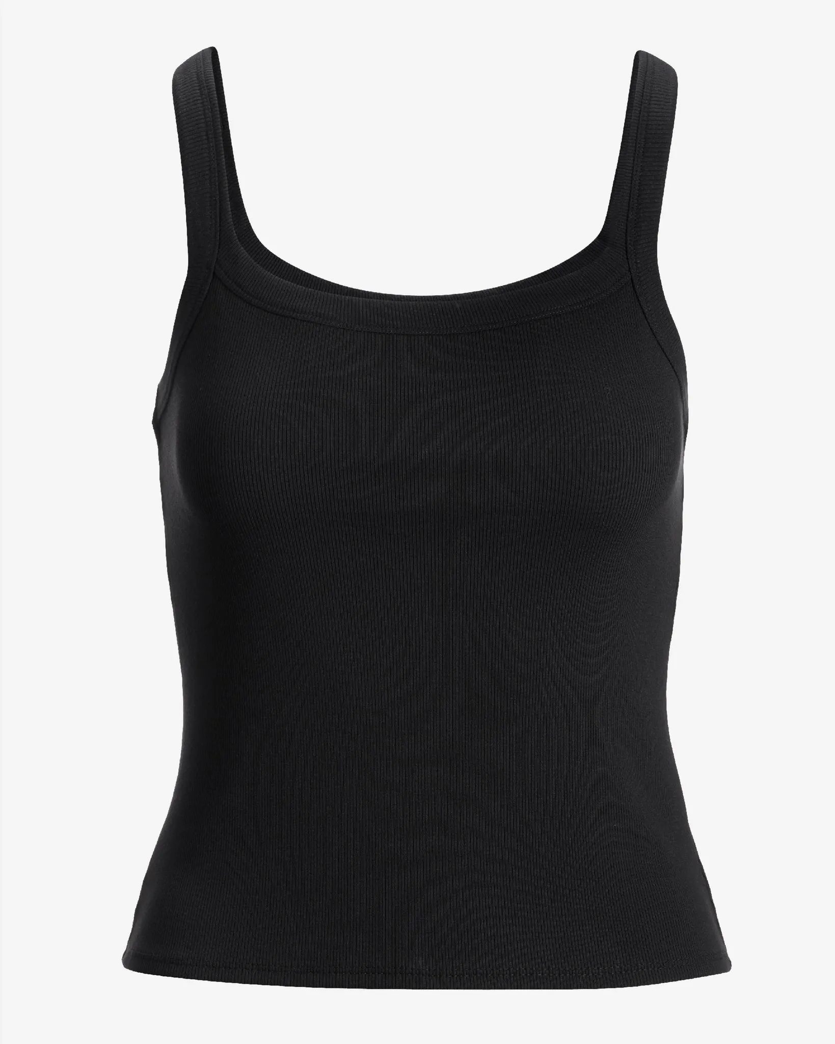 So Essential Ribbed Scoop Neck Tank Top Proper Black sold by Boston Proper product image thumbnail 2