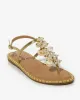 Shell and Pearl Embellished Sandal Gold Multi sold by Boston Proper