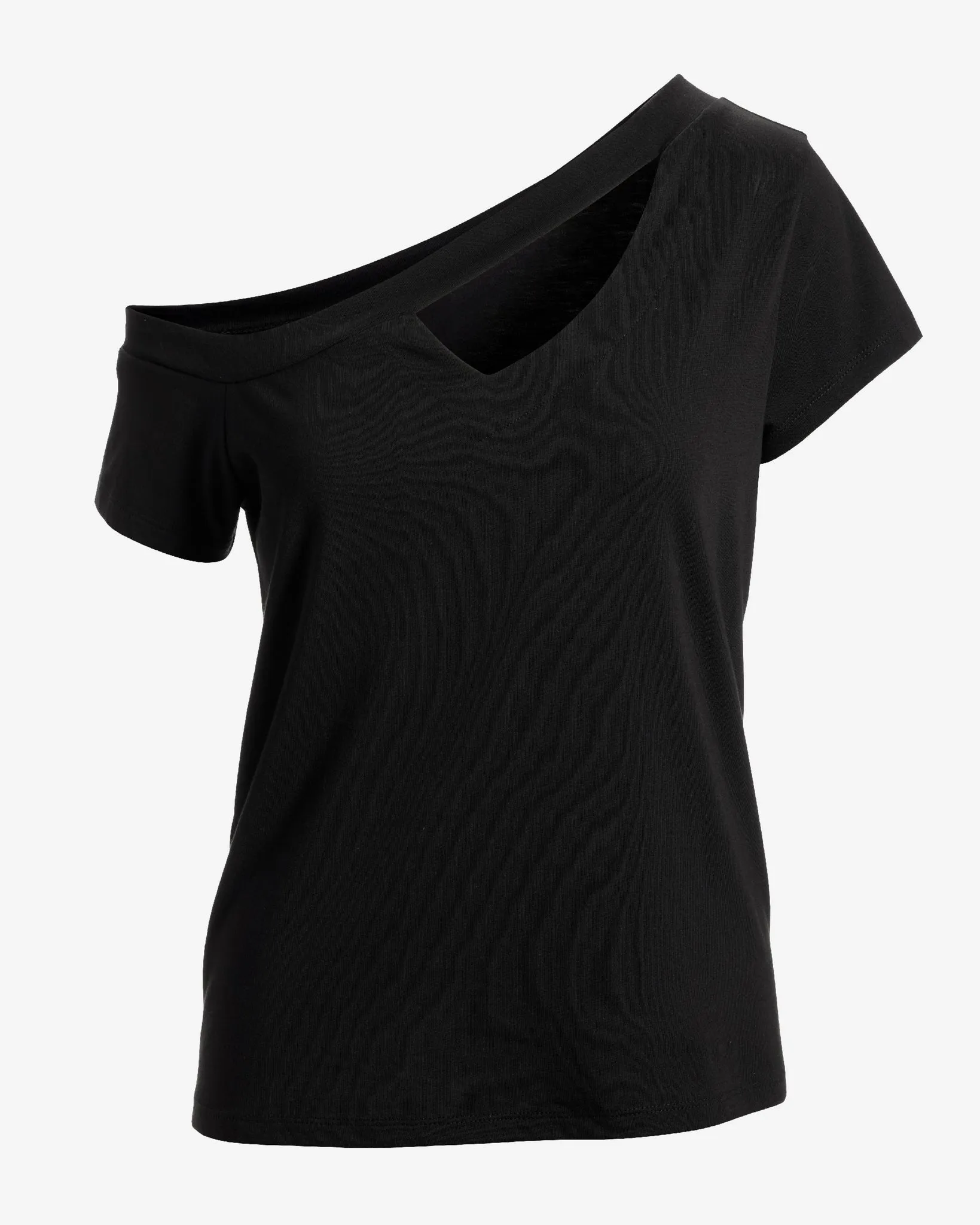 Slouchy Cut Out Knit Top Proper Black sold by Boston Proper product image thumbnail 2