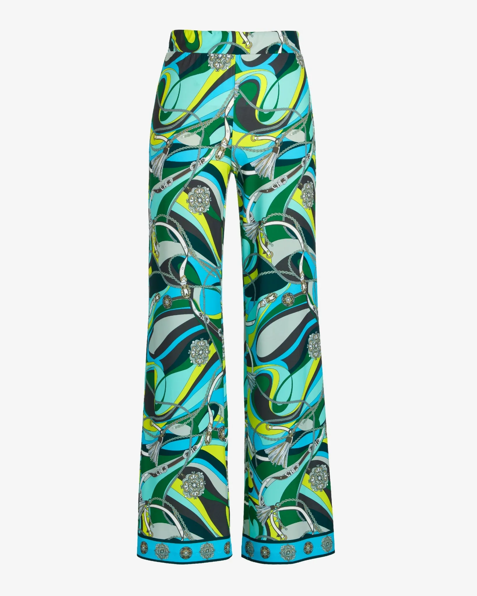 Malibu Print Wide Leg Pant Abstract Belts sold by Boston Proper product image thumbnail 2
