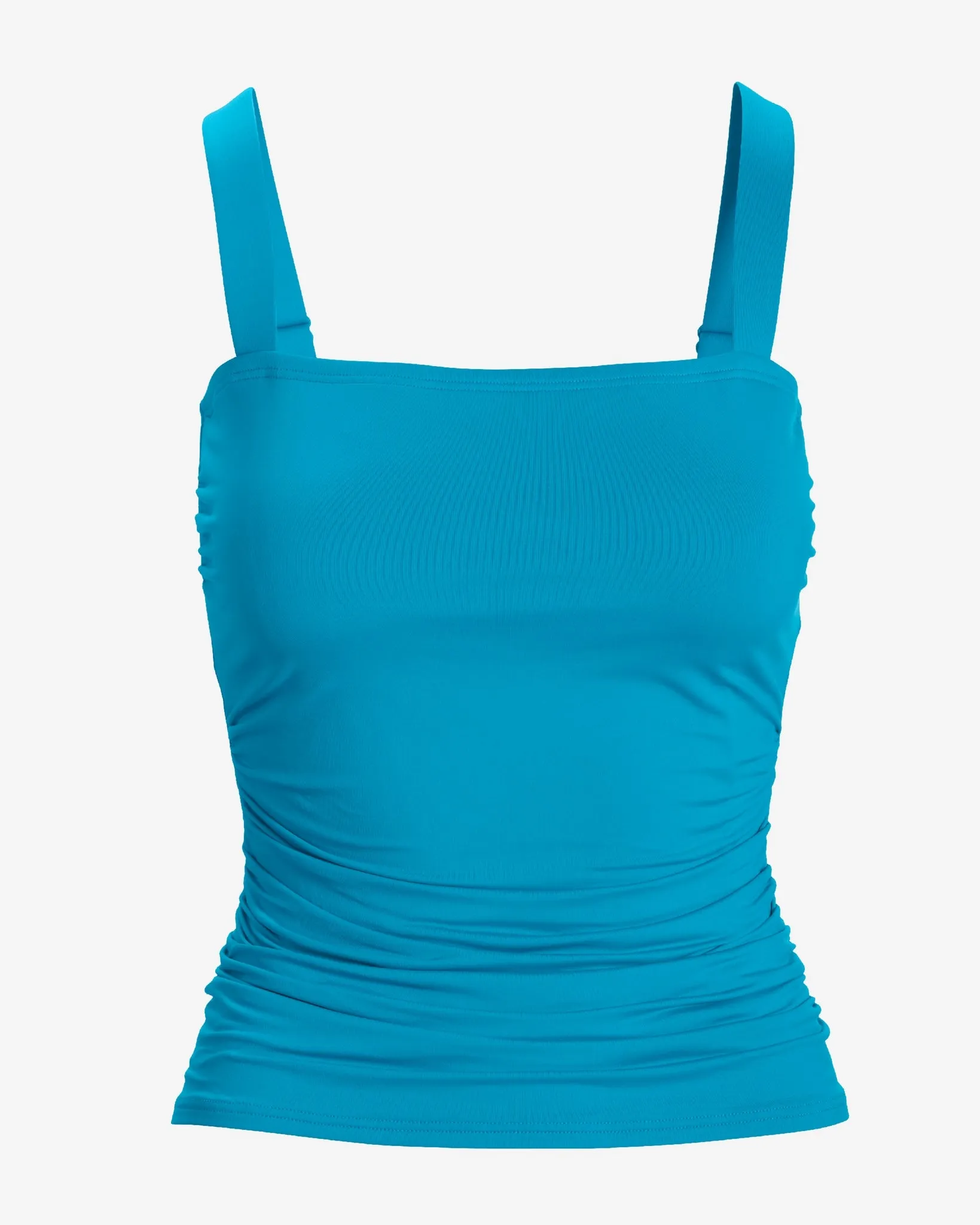 Swim Sense Square-Neck Tankini Top Bright Blue sold by Boston Proper product image thumbnail 2