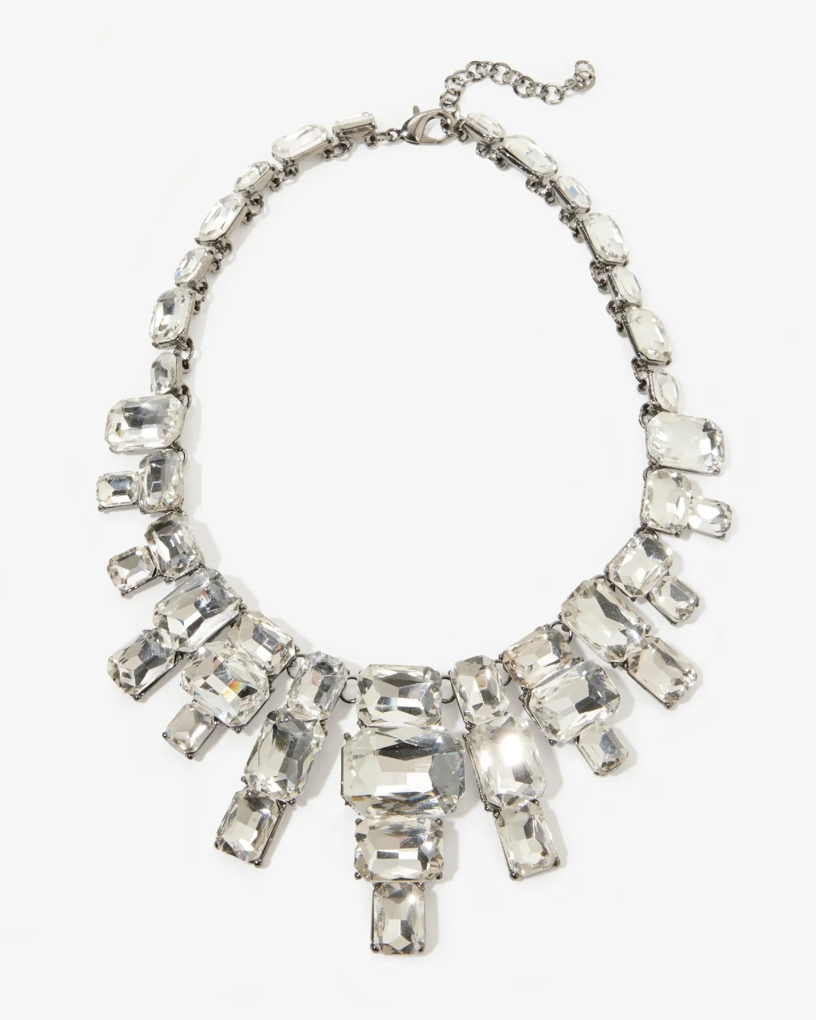 Gem Drop Necklace Silver sold by Boston Proper