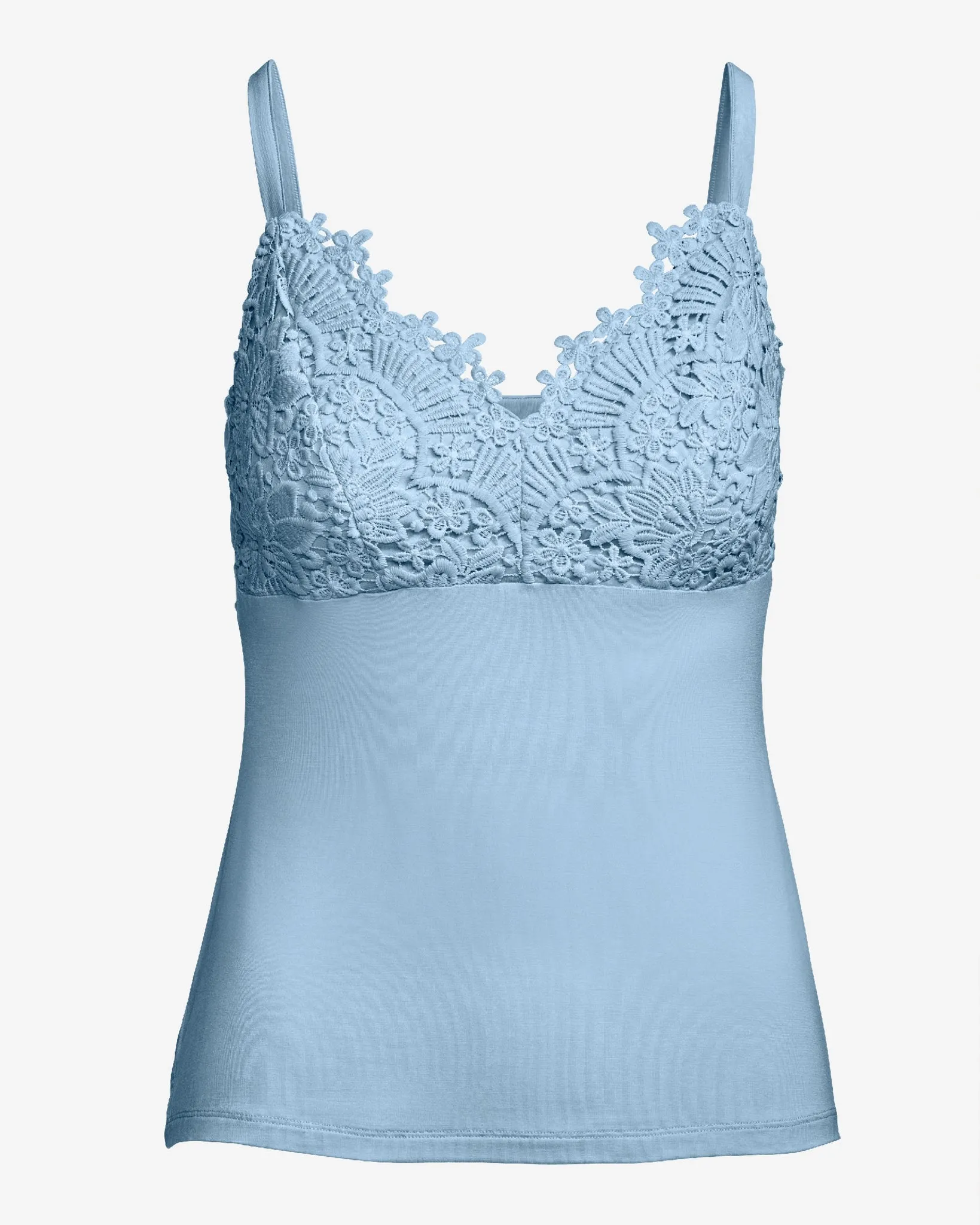 Lace Trim Cami Blue Bell sold by Boston Proper product image thumbnail 2