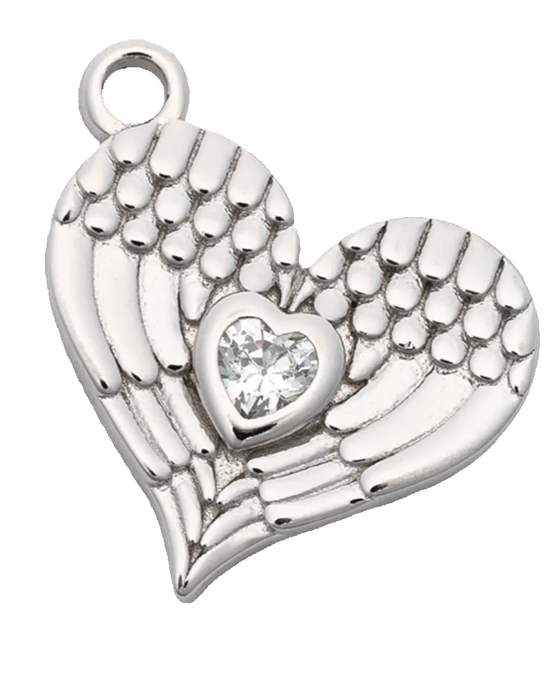 Sky Blue Jade Gemstone Bracelet with Angel Love Sterling Silver Charm sold by Boston Proper product image thumbnail 3