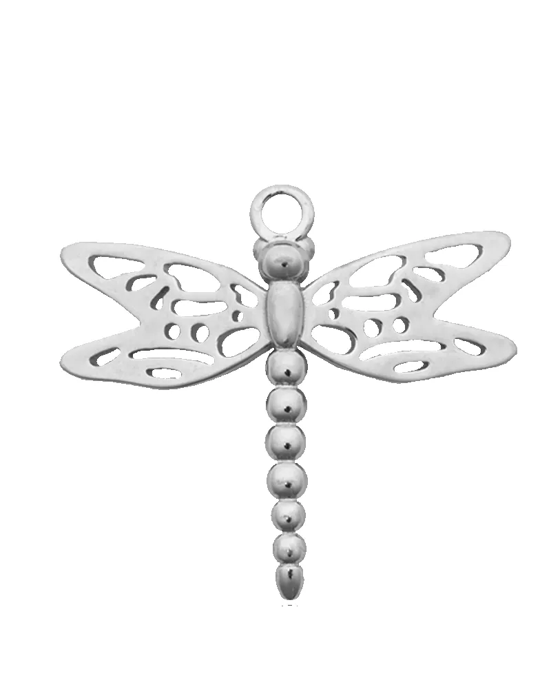 Mauve Jade Gemstone Bracelet with Dragonfly Sterling Silver Charm sold by Boston Proper product image thumbnail 3