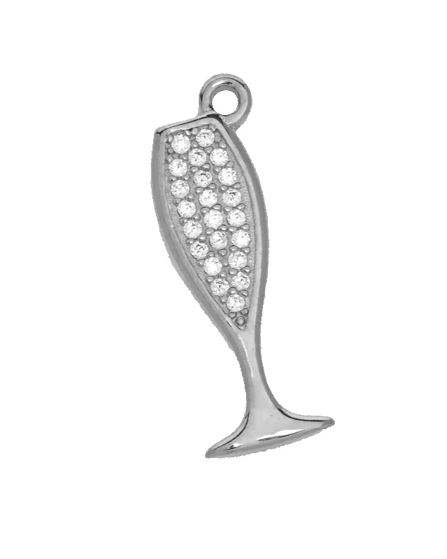 Blue Sparkle Agate Gemstone Bracelet with Cheers Sterling Silver Charm sold by Boston Proper product image thumbnail 3