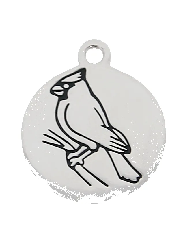 Red Jasper Stone Bracelet with Cardinal Sterling Silver Charm sold by Boston Proper product image thumbnail 3