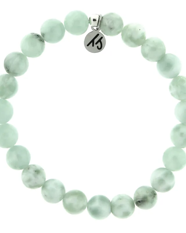 Defining Bracelet- Divinity Bracelet with Green Angelite Gemstones sold by Boston Proper