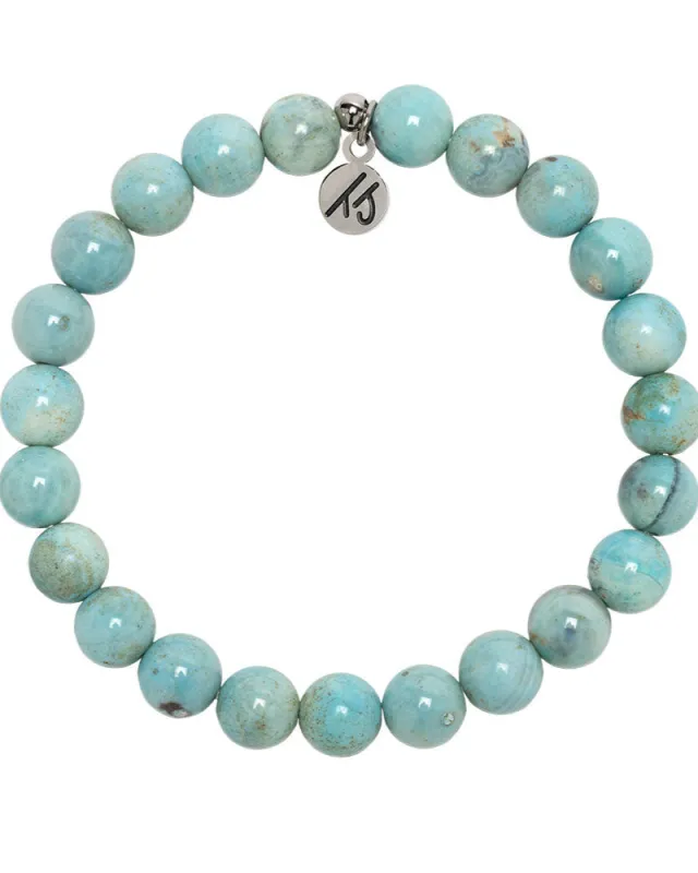 Defining Bracelet- Confidence Bracelet with Robins Egg Agate Gemstones made by Boston Proper