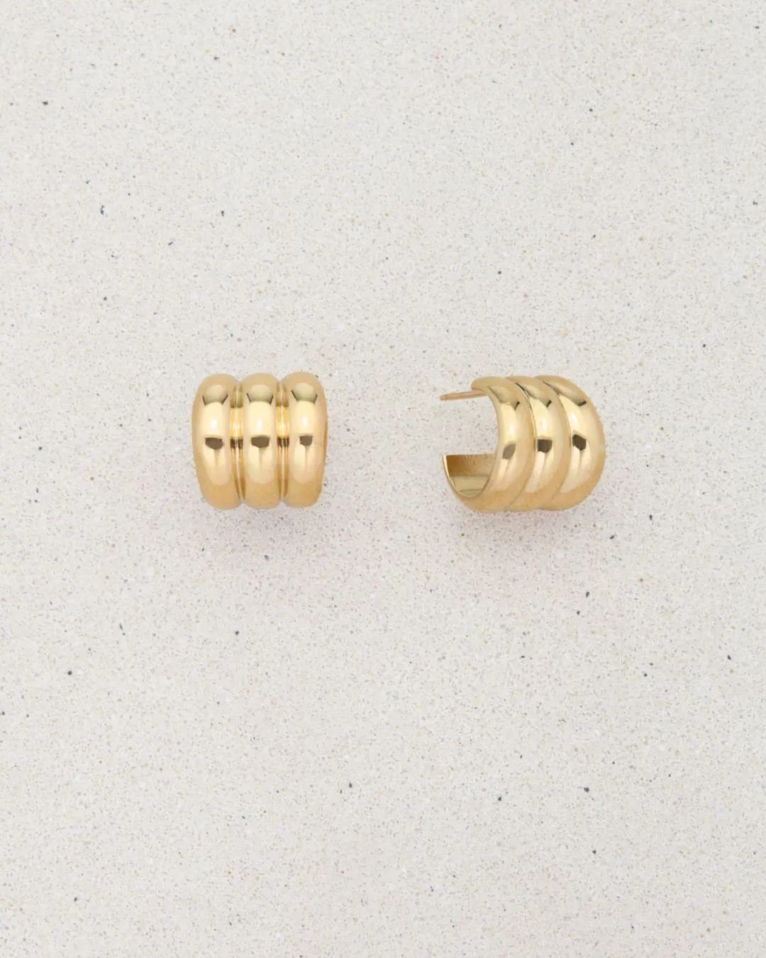 GUGGENHEIM HOOP EARRINGS GOLD sold by Boston Proper