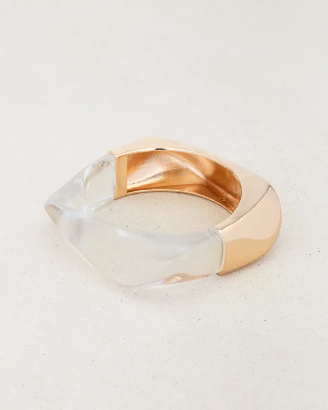 LOUVRE BANGLE CLEAR sold by Boston Proper