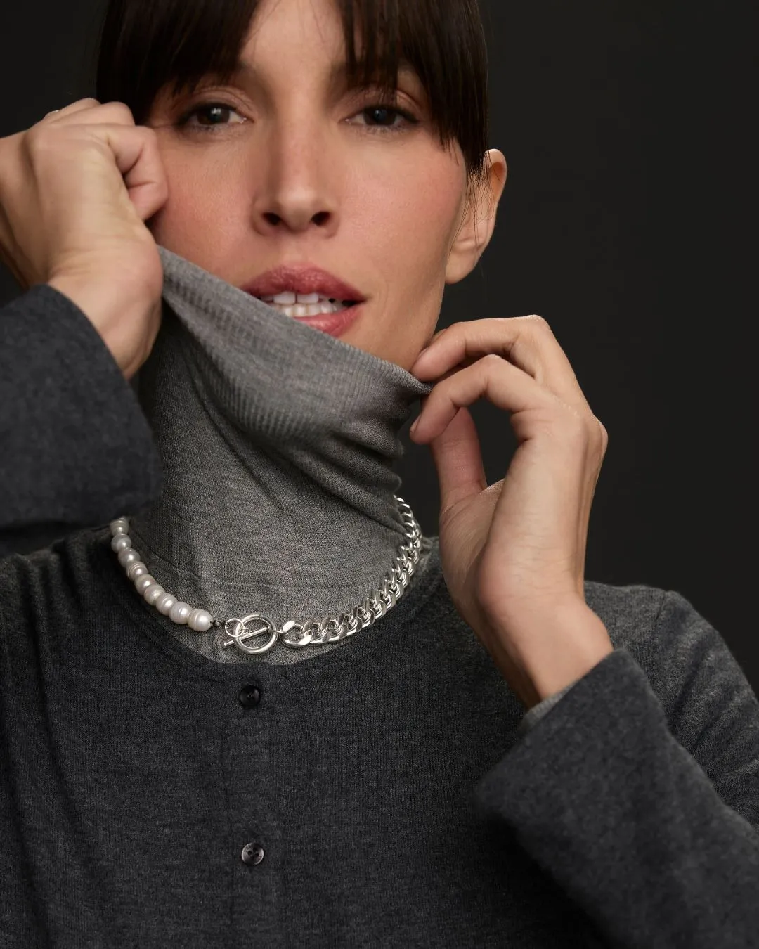 FRESHWATER PEARL ANGELOS NECKLACE SILVER sold by Boston Proper product image thumbnail 2