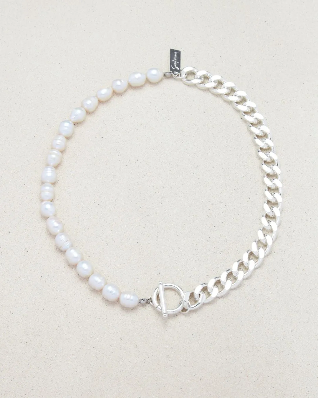 FRESHWATER PEARL ANGELOS NECKLACE SILVER sold by Boston Proper