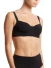 Balconette Bikini Swimsuit Top Black sold by Boston Proper