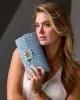 Denim Rhinestone Clutch Blue Denim sold by Boston Proper