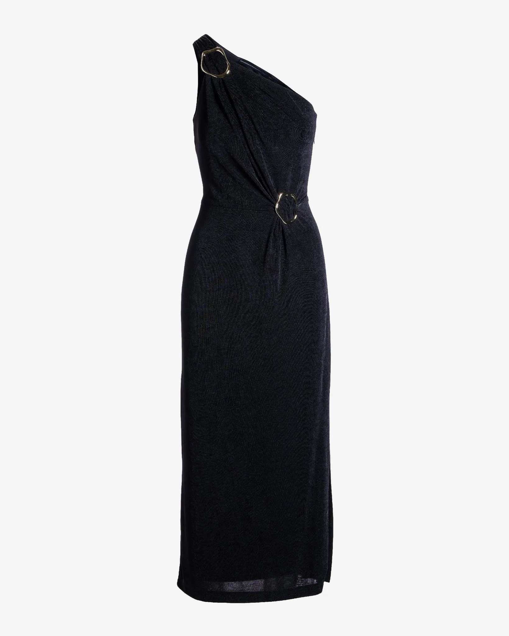 Hardware Detail One Shoulder Knit Dress Black sold by Boston Proper product image thumbnail 2