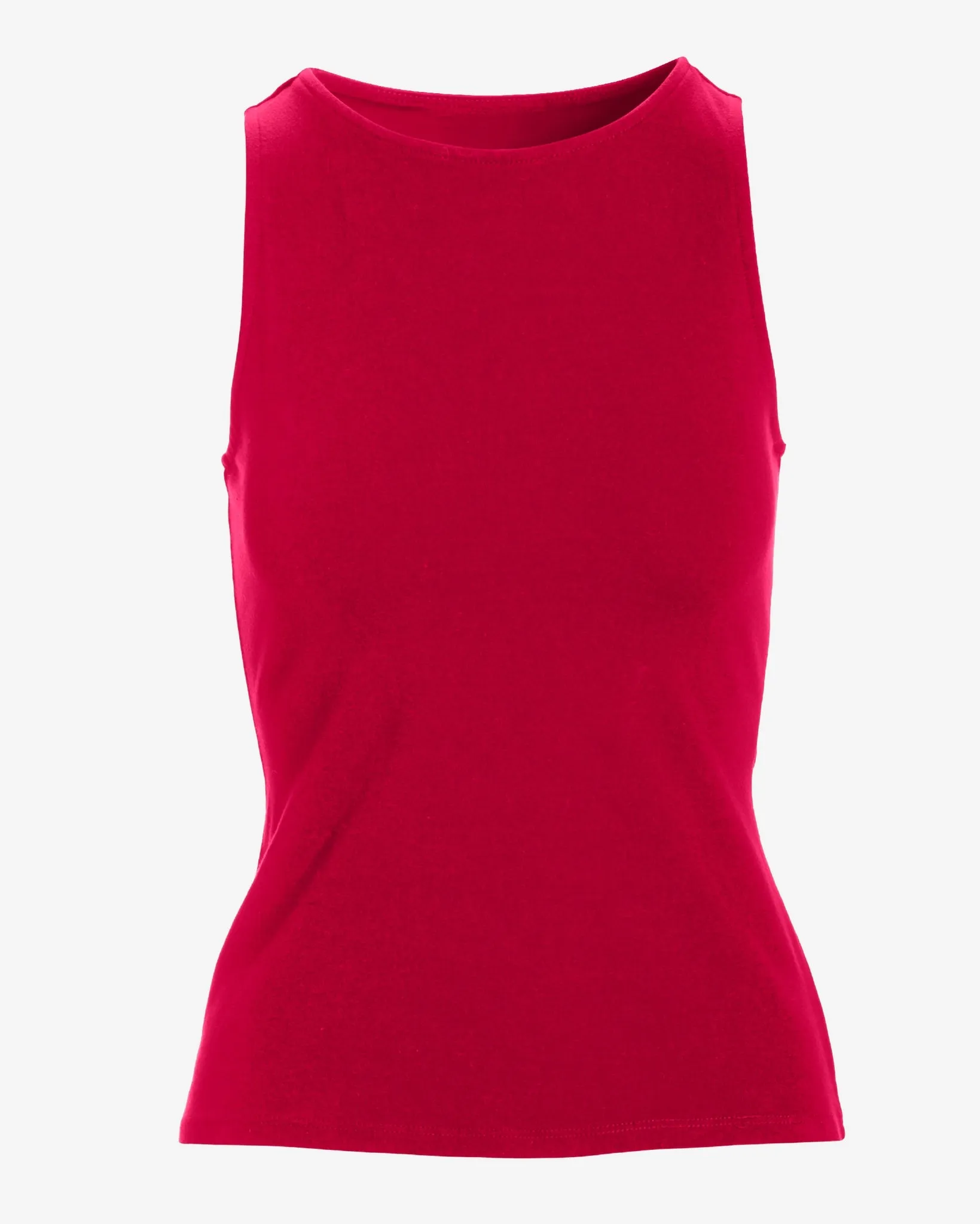 So Sexy High Neck Tank Knit Top True Red sold by Boston Proper product image thumbnail 2