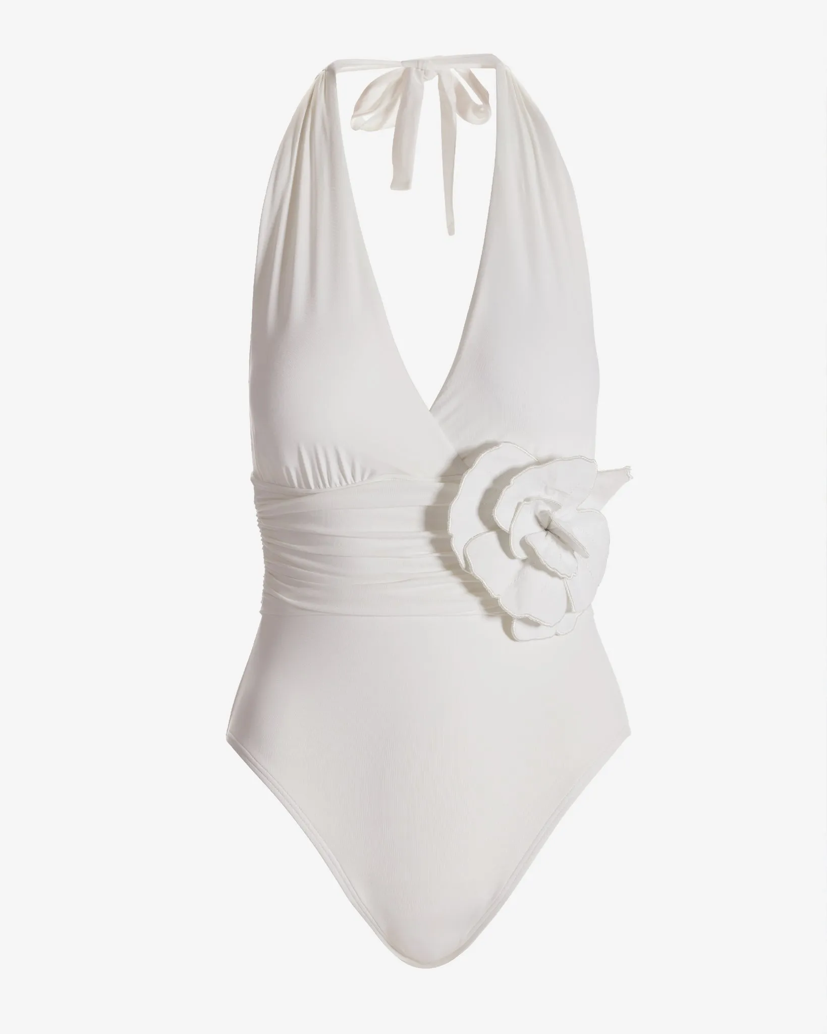 Flower Halter One Piece White sold by Boston Proper product image thumbnail 2