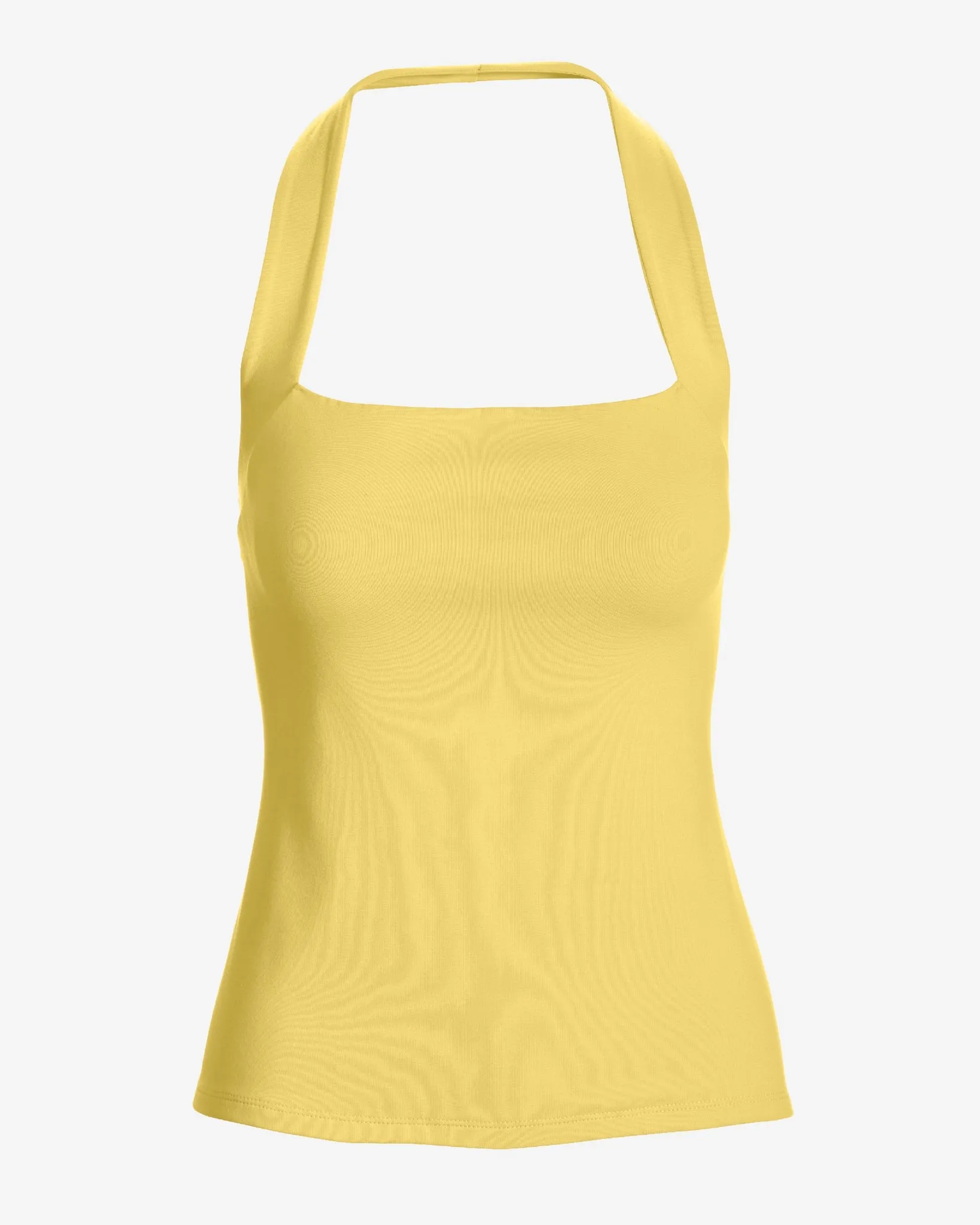 So Sexy Halter Knit Top Lemon Drop sold by Boston Proper product image thumbnail 2