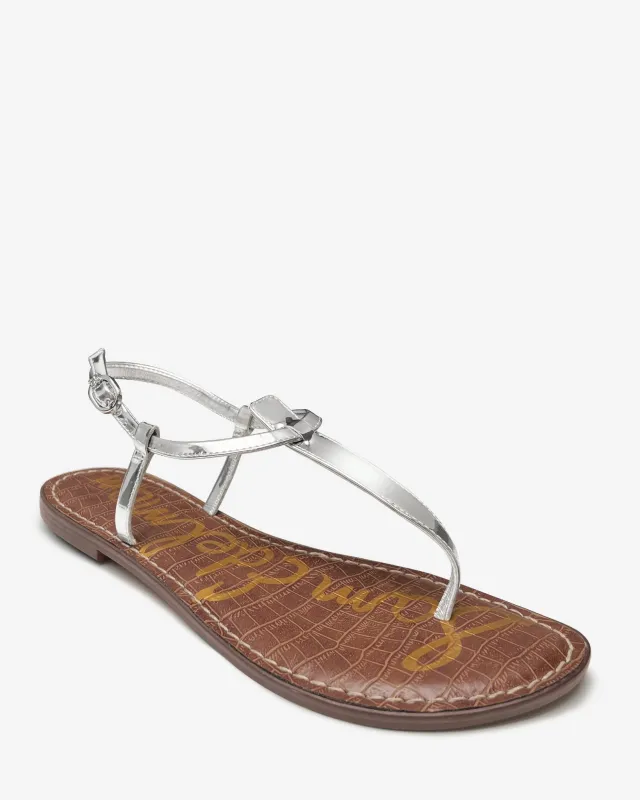 Single Ankle Strap Sandal Silver sold by Boston Proper