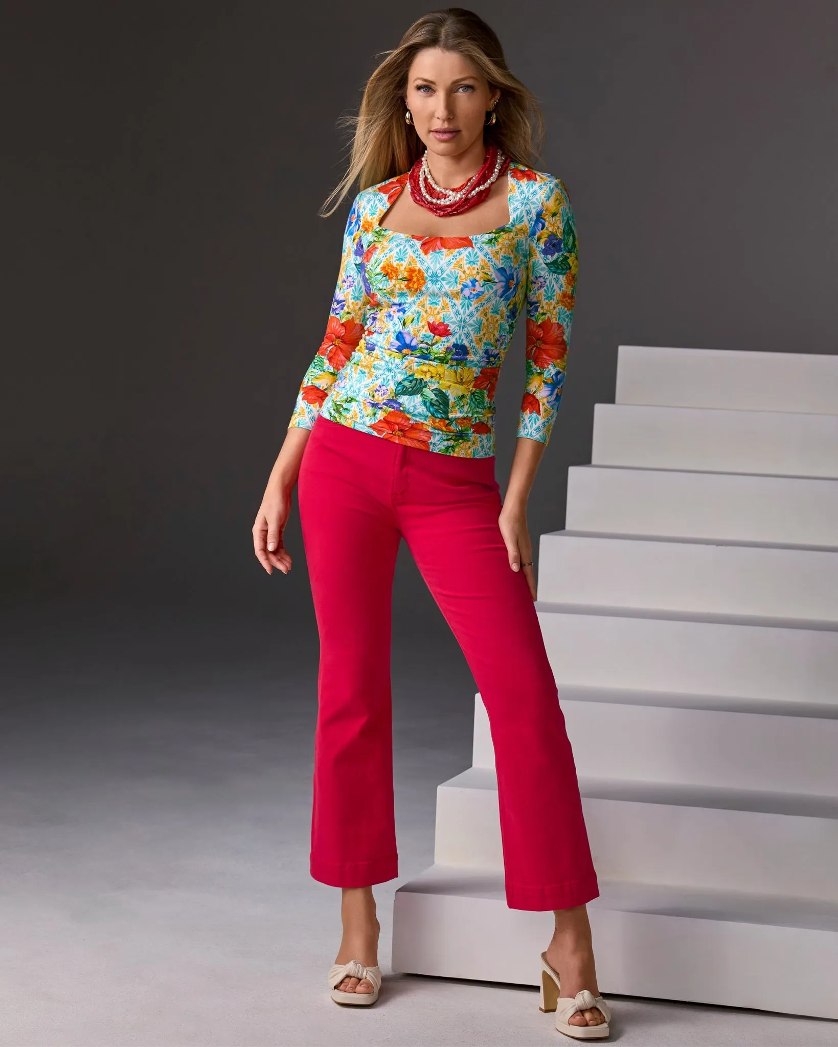 Knotted Strap Heel Ivory sold by Boston Proper product image thumbnail 2